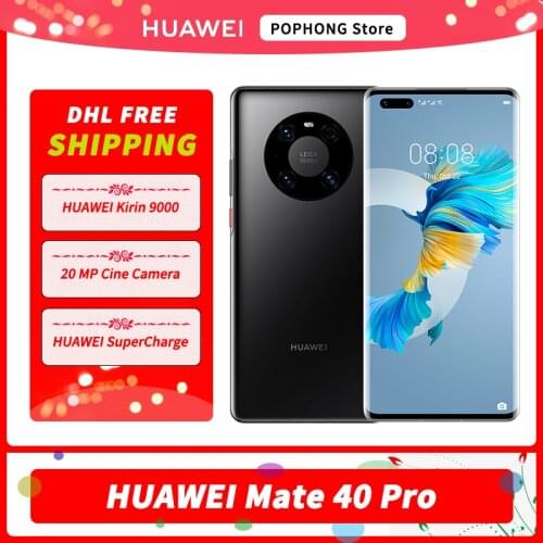 STOCK HUAWEI Mate 40 Pro 5G Mobile Phone 6.76 inch 90Hz Curved Screen Kirin 9000 Octa Core 5nm crafts 50MP Ultra Vision Camera