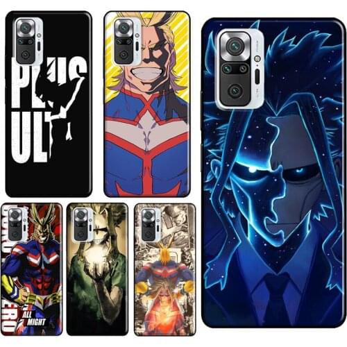 My Hero Academia All Might For Xiaomi Redmi Note 10 Pro 8T 9S Note 7 8 9 Pro Phone Case For Redmi 9C 9T 9 9A 8A K40