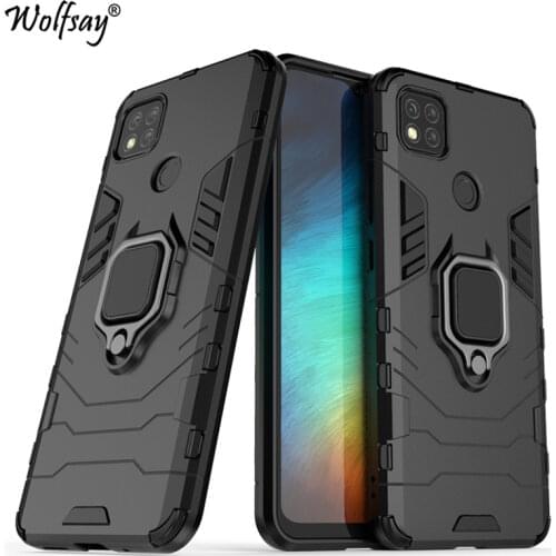 For Xiaomi Redmi 9C Case Shockproof Armor Magnetic Suction Stand Full Edge Cover For Redmi 9C 9A 9 Case Cover For Redmi 9C 6.53"