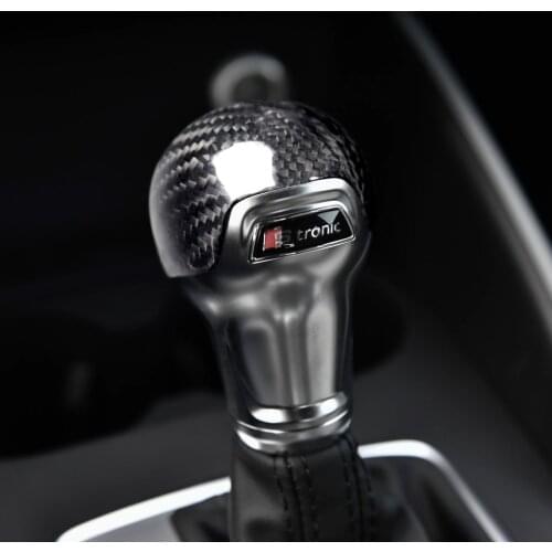 Anti-slip Car Gear Shift Knob Cover Black For Audi A3 S3 2012 2013 Easy Installation