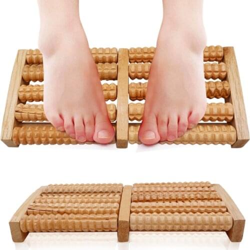 Wooden Foot Roller Wood Care Massage Reflexology Relax Relief Massager Spa Gift Foot Massager Foot Care Tool