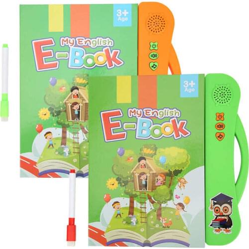 Study Kid English E-Book Electronic Sound Educational Toy Reading Machine E-Book With Learning Pen
