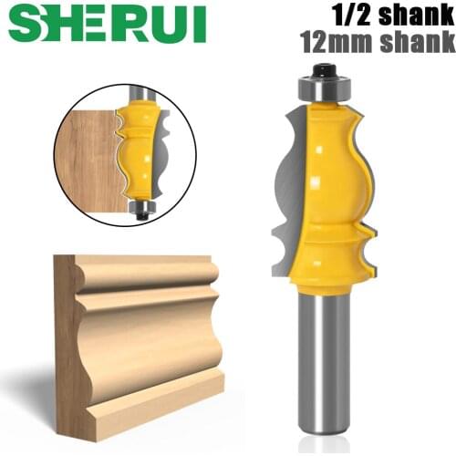 1PC Architectural Molding Router Bit - 1/2" Shank Tenon Cutter for Woodworking Tools