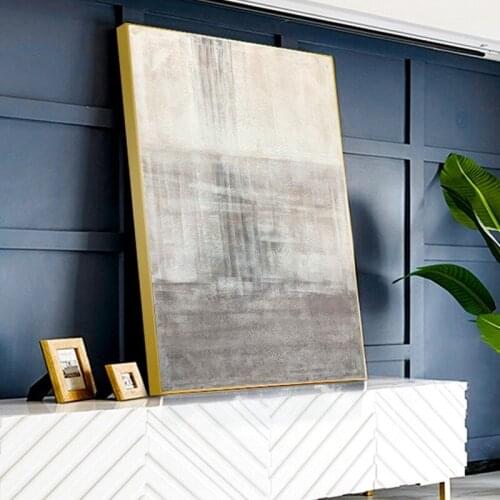 High-End Handmade Painting Wall Art Canvas Painting Minimalist Corridor Living Room Decorative Painting Home Decor