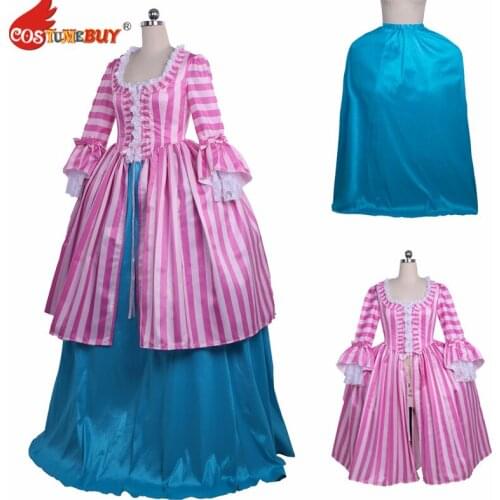 Costumebuy Medieval Rococo Caraco Skirt Antoinette Baroque Victorian Maiden Ball gown Gothic Princess dress Custom made