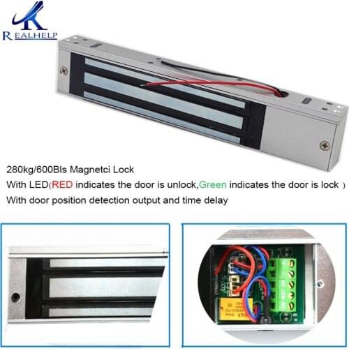 280KG/600Bls Magnetic Lock NC for RFID Door Access Control System glass door Electric Control Lock