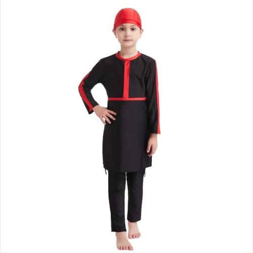 Islamic swimwear for kids maillot de bain musulman femme girls burkini ladies swim wear long sleeve suits bademode frauen hijab