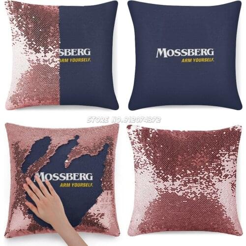 Arm Your Self Mossberg Defense Sequin Pillowcase Cafe Home Decor Color Changing Pillowcase 1919 Shot Shoot Firearm Fire Mmr Mvp