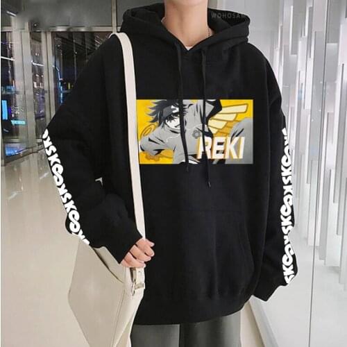 Latest Japan Anime SK8 The Infinity Reki Hooded Sweatshirts Women Harajuku Cartoon Skate Boys Graphic Winter Warm Fashion Hoodie