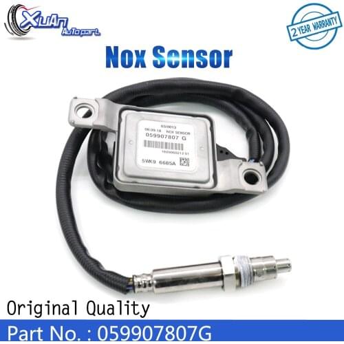 XUAN New Nitrogen Oxygen Nox Sensor 059907807G For Volkswagen Touareg TDI 3.0L-4.6L Audi Q7 5WK96685A 2009-2014 Downstream