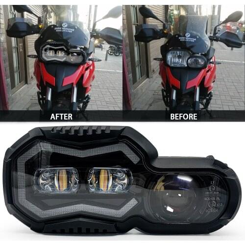 New E24-mark Headlights For BMW F800GS F800R F 650 700 800 GS F 800GS ADV Adventure Complete LED Projector Headlight Assembly