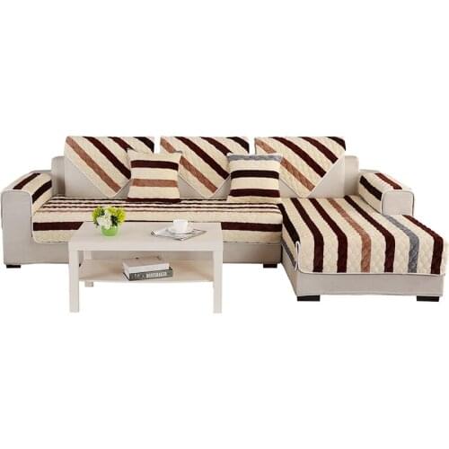 Simple and Modern Combination Plush Sofa Cushion, Universal All-purpose Non-slip Universal Sofa Cushion