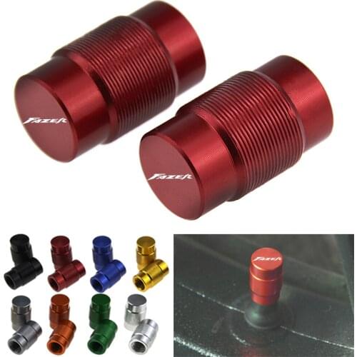 With logo Motorcycle Accessorie Wheel Tire Valve Stem Caps CNC Airtight Covers For Yamaha FZ1/FAZER FZ6 FZ6R FZ8 FAZER
