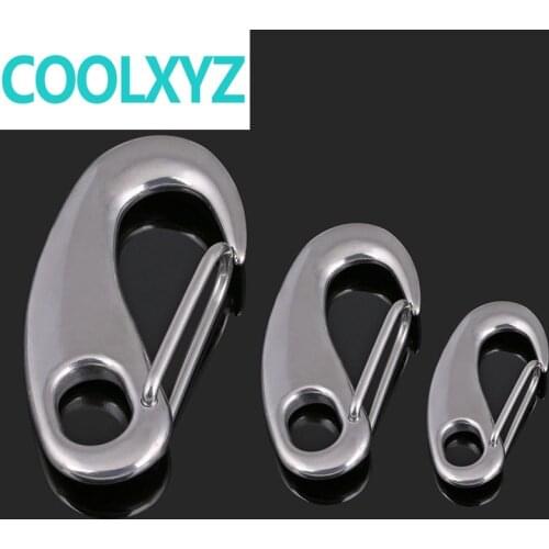 304 stainless steel egg type shackle / egg hook / wire rope quick hanging buckle / elliptical spring unbuckle hook 2PCS