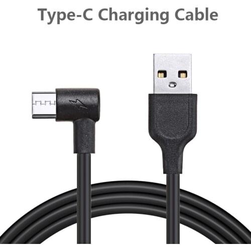 Type-C 90 degree Right Angle USB-C Fast Charge Wire For iPhone/Huawei/Samsung/Xiaomi USB 2M Charger Cables Converters