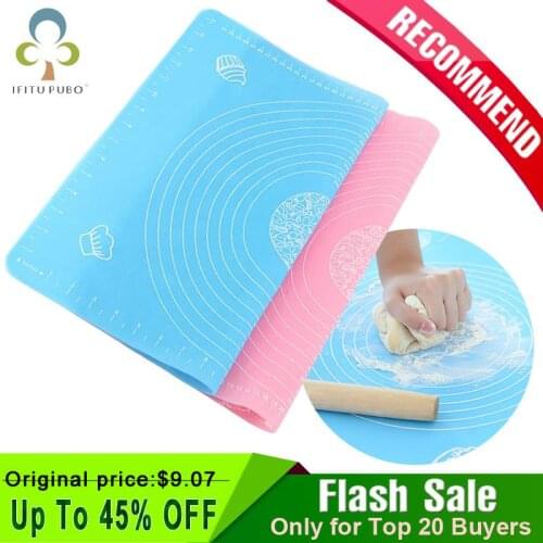 1PC 40*30 cm Sweet Color Silicone Nonstick Pastry Mat Kneading Dough Mat Scale show Baking Board Cake Tools Kitchen Utensils GYH