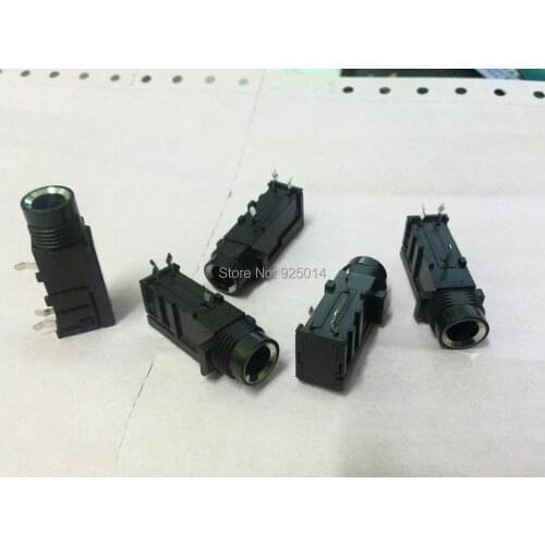 100PC 6.35mm 1/4" Mono Jack Female Socket center 3 pin jack for Amplifier from ruinor