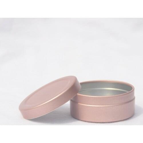 20-200pcs 20g Round Aluminum Box Metal Tin Cans DIY Rose Gold Cosmetic Cream Refillable Empty Jar Tea Aluminum Pot Wholesale