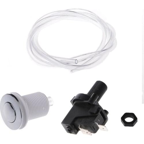 2020 New Bath Tub Spa Waste Garbage Disposal Self-Lock Air Switch Push Button Air Hose