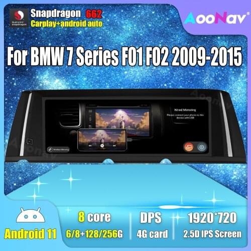 12.3 INCH Android 11.0 Touch Screen GPS Car Radio For BMW 7 Series F01 F02 2009-2015 Car GPS Multimedia Player Autoradio Carplay