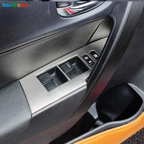 For Toyota Corolla 2014 2015 ABS Matte Car Interior Accessories Side Door Window Lift Switch Control Panel Frame Cover Trim LHD