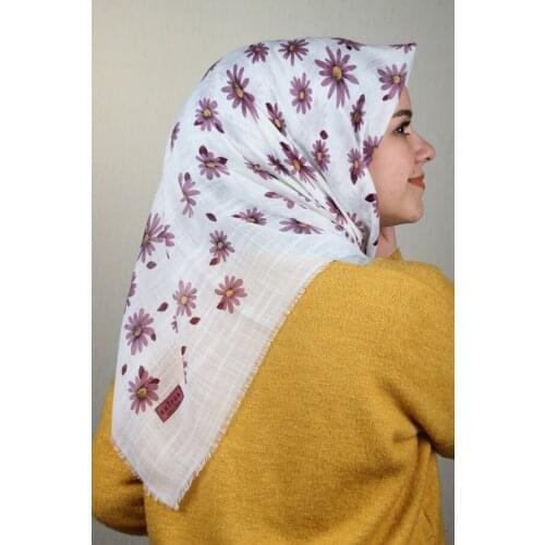 ERİPEK PATTERNED LINEN FLAMLI SCARF-DESEN-23-RENK-05