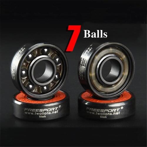 FreeSport 608 Black Ceramic Bearings 7 Balls ABEC-9 High Rev Rodamientos Skateboard/LongBoard/inline Skate/HandSpinner Aspectos