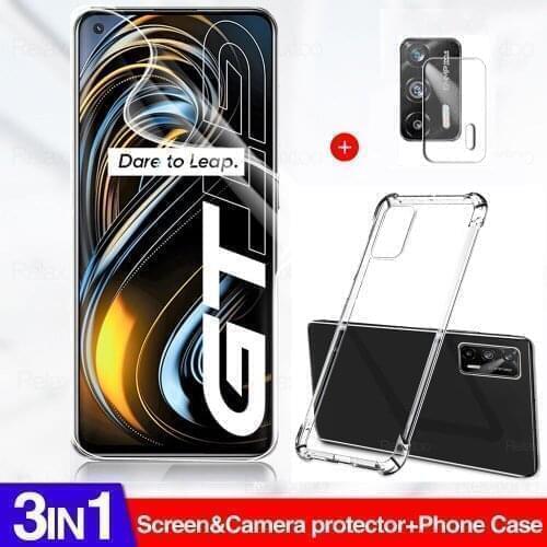 3in1 Hydrogel Film On For Oppo Realme GT Neo 5G Cover Case For Realme GT RMX2202 RMX3031 Protective Film Not Glass