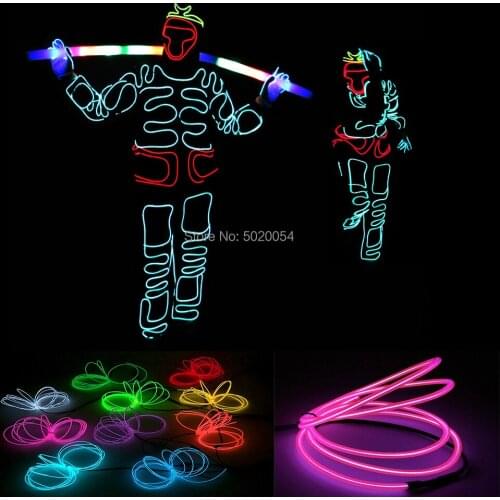 Novelty Illuminated Light Up Men Clothing Chinese Style Great Sage Equalling Heaven Cosplay Costume EL Wire Glowing Clothing