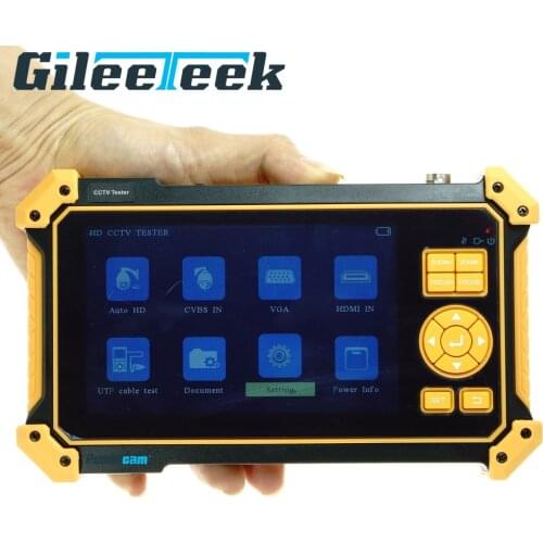 HD COAX and Analog CCTV Tester HD-3100 VGA Input Surveillance Project Camera Tester Media Player with 5inch Screen Full Function
