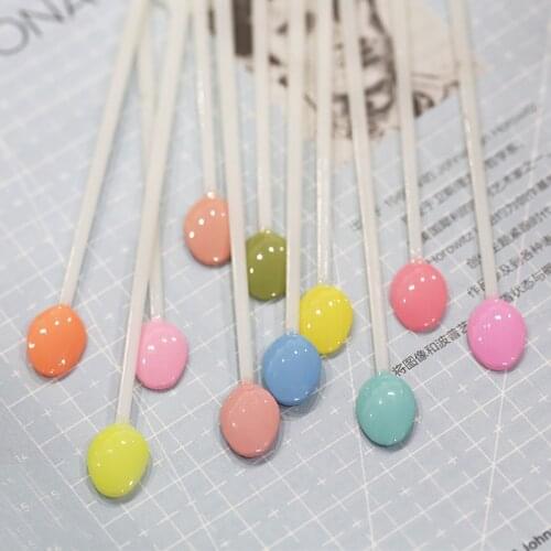 100pcs Spoon Shape Nail Tools Display Practice Fan Nail Polish Swatches Nail Showing Shelf Nail Art Tools Practice Equipment