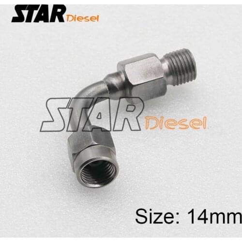 Common rail test bench pipe conversion connector part,M14-M14 S0868 injector pump connect joint to the common rail tube