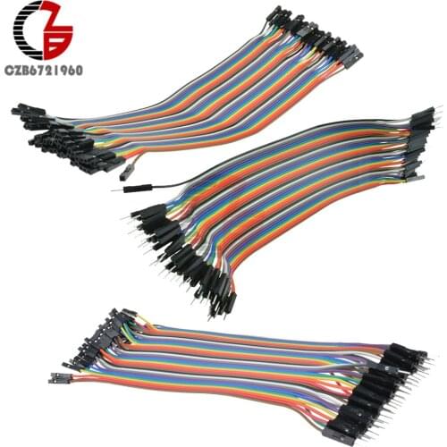 10CM 20CM 40Pin Dupont Cable Male to Male / Male to Female / Female to Female Dupont Line Dupont Wire for Arduino DKY Kit