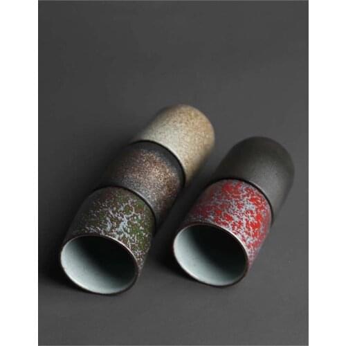 1pcs/3pcs Japanese Style Ceramic Coffee Cup Porcelain Personal Single Pottery Tea Cups Drinkware Wine Mug Water Mugs Wholesale