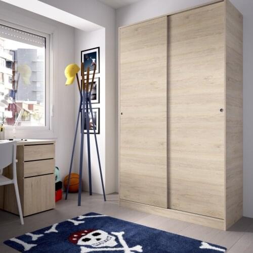 NATURAL COLOR sliding wardrobe model SLIDE 120 AEKIT cheap home bedroom furniture