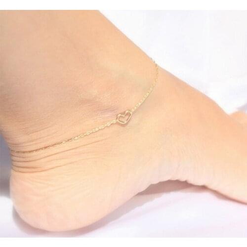 Tiny heart Anklet, Delicate anklet, dainty anklets, thin gold anklet, ankle bracelet, dainty anklet, bridesmaid gift, summer, be