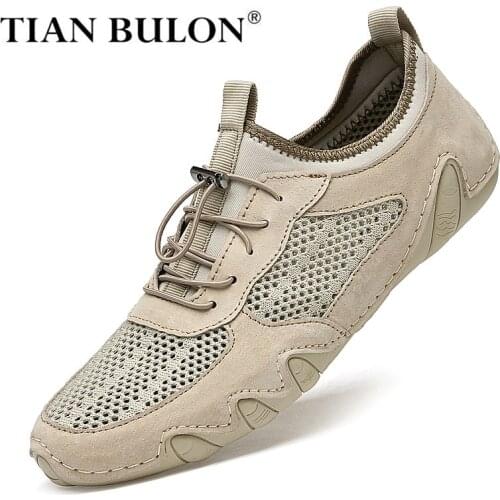 Men Casual Shoes Leather Designer Men Sneakers British Style Mens Moccasins Breathable Boat Shoes Driving Shoes Plus Size 38-46