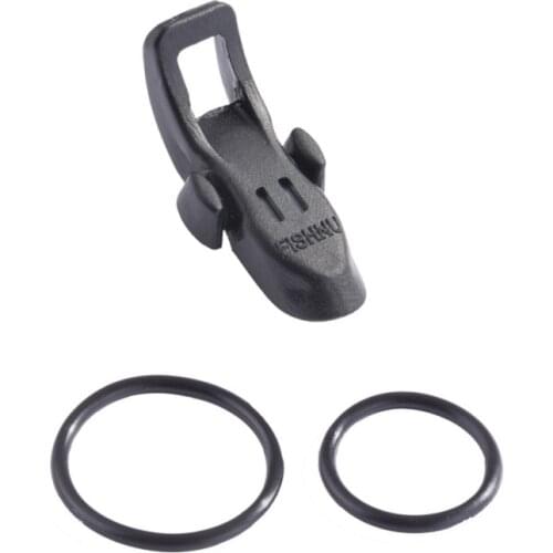 Magnetic Hook Keeper Fishing Tool Clip Hanging Hooks Holder ABS Plastic Fishing Pole Hook Keeper With Elastic Rubber Rings