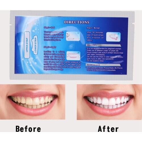 Teeth Whitening Strips 28 pcs, Professional Teeth Bleaching Gel Strip Effective Dental Care Kit