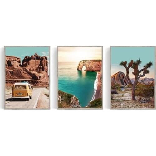 Desert Landscape 3 Wall Art Oil Painting Canvas Engraving Interior Art Decoration