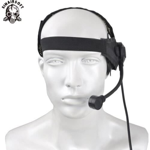 SINAIRSOFT Z Tactical Adjustable Harness Airsoft Paintball Hunting Sniper Selex TASC1 Headset With Military Standard Plug Comtac
