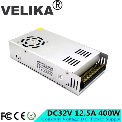 Stable Power Supply DC 32V 12.5A 400W Led Drive Transformers 220V 110V AC to DC32V Power Driver for CNC CCTV Stepper Motors Lamp