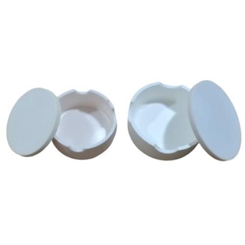 1pc Dental Lab CAD crucible for zirconia crowns sintered crucible dental Crucible with cover round shape holding beads in oven