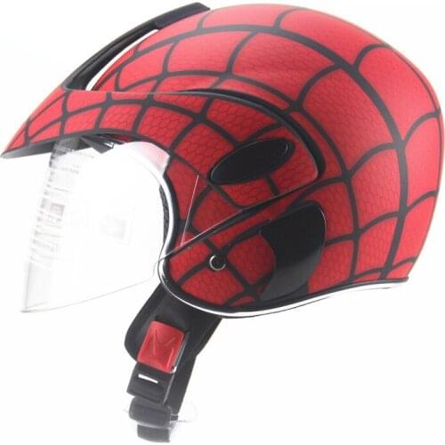 Bicycle Helmet Motorcycle Kids Helmet Motorbike Children Helmet Spider Web Cartoon Cute Motorbike Cobweb Helmet Casco 208-1