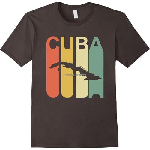 Short Sleeve T Shirts Man Clothing Cuba Special Souvenir With Map T-Shirt