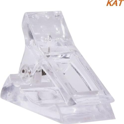 1pc false nail clip Poly Nail Gel Quick Building Nail Mold Dual Forms Tips Clip False Nail Extension Mold 3.5cm x 1.3cm x 2.8cm