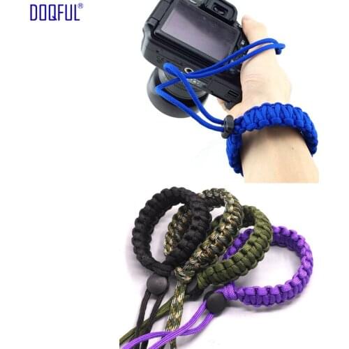 10X Woven Camera Pendant Umbrella Rope Bracelet EDC Tactical Paracord Parachute Cord Survival Outoor Photography Climbing Travel