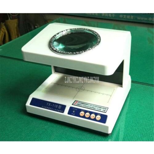 10X Magnification Bank Bill Voucher Watermark Long/Short Wave UV Detection Banknote Cash Money Detector Checker Machine YX-118