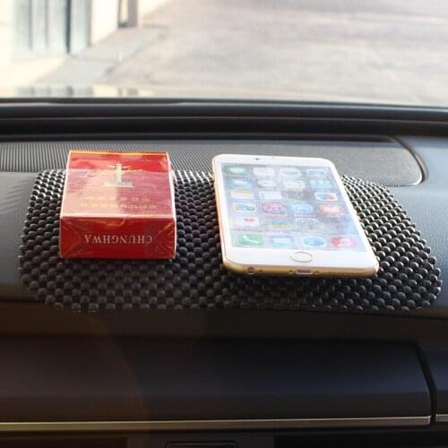 2 PCS Car Dashboard Anti-Slip Sticky Mat For GPS Cards Decoration Perfume Holder Black PVC Foam Mobile Phone Non-slip Pad
