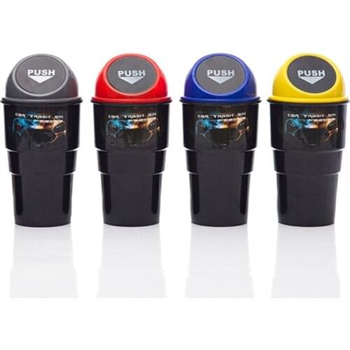 Car Trash Can Organizer Garbage Holder Automobiles Storage Bag Accessories Auto Door Seat Back Trash Bin Paper Dustbin